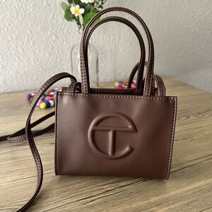 Telfar Small Shopping Bag in Chocolate